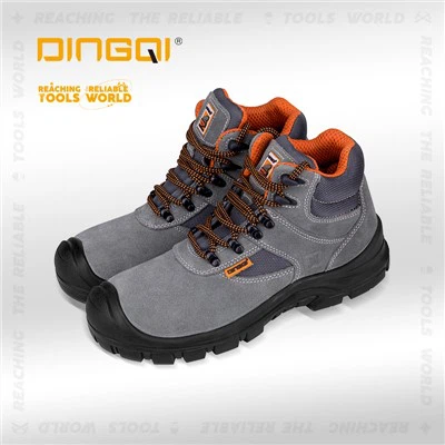 Mjuka läder stål tå arbetsstövlar